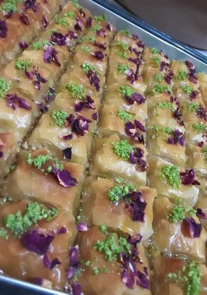 صورة لوصفة بقلاوة تركية