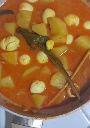 Foto resep Gulai telur puyuh kentang