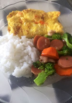 Foto resep Capcay feat Omelete Ala Breakfast Hotel