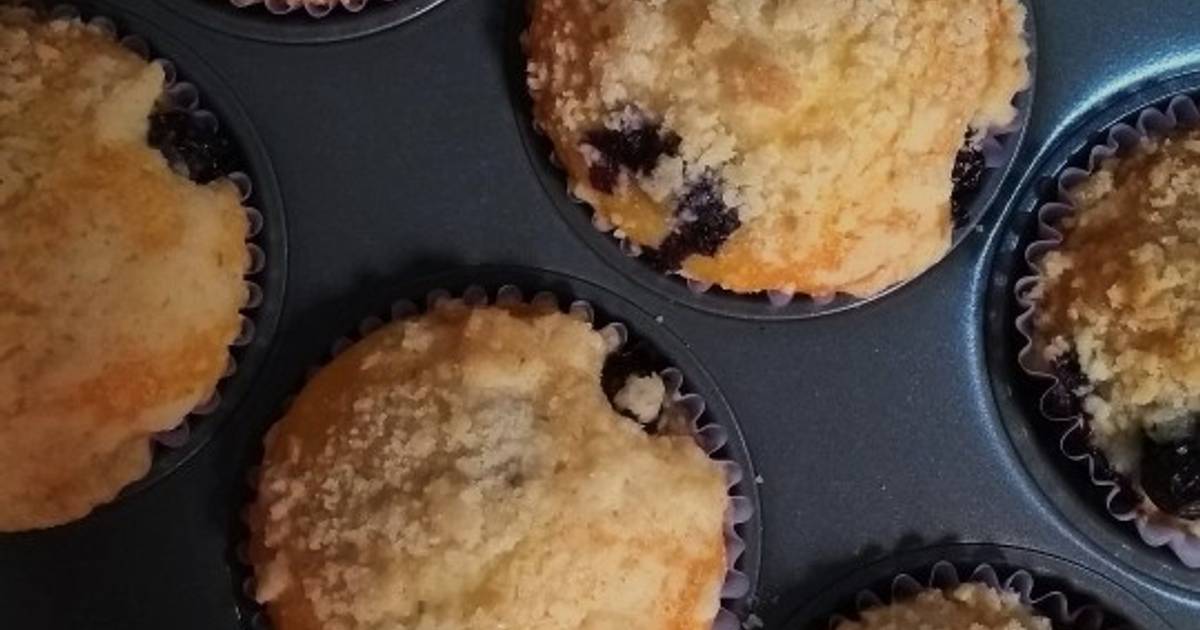 Muffins de yogurt y arándanos Receta de Cαmılα Anαhı́ Pαez Cookpad