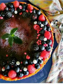 Foto di Cheese cake cotta ai frutti di bosco