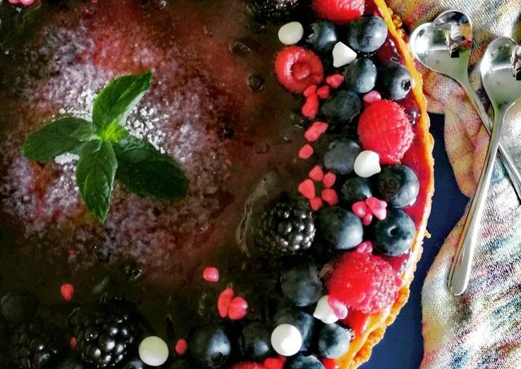 Simple Way to Prepare Fatto in casa Cheese cake cotta ai frutti di bosco
