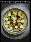 Ensalada de papines y huevos de codorniz