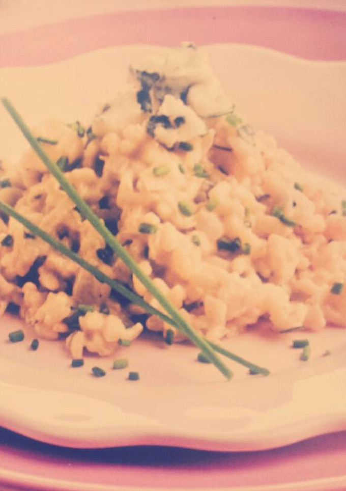 Una foto de Risotto 3 quesos