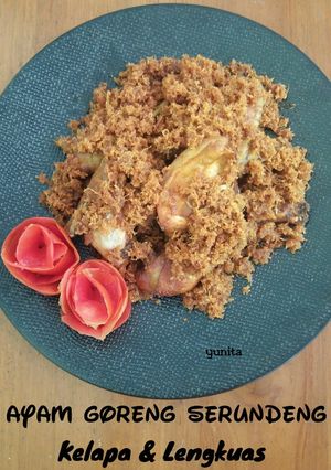 Foto resep Ayam Goreng Serundeng Kelapa & Lengkuas