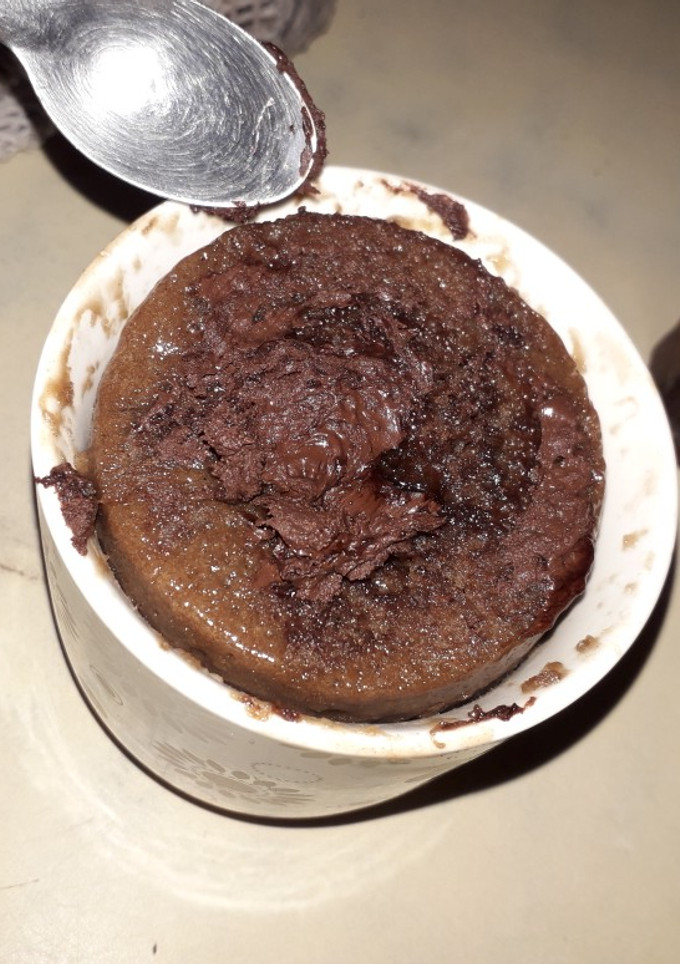 Una foto de Torta Nutella en microondas