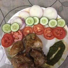 A picture of Malai chicken.