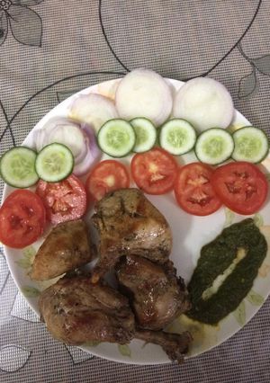 A picture of Malai chicken.