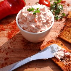 A picture of Kopanisti (Greek Cheese Spread).