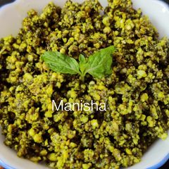A picture of Crunchy Pudina(Mint) Chutney.
