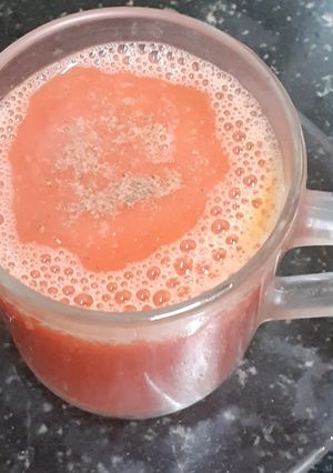 A picture of Red Velvety soup.