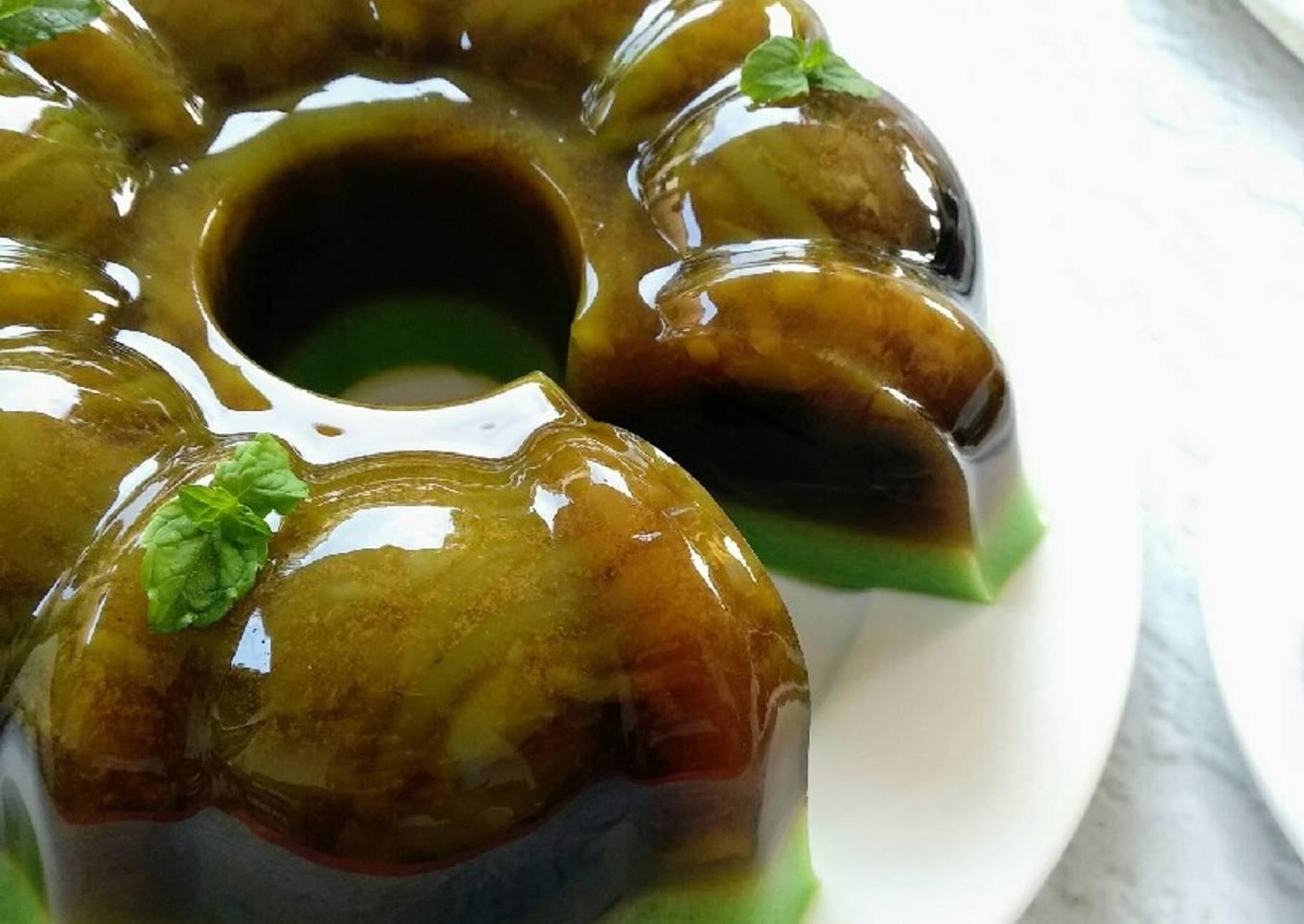 Pudding Cendol Cincau Pandan