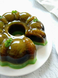 Foto resep Pudding Cendol Cincau Pandan
