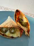 Pizza cone de wrap na air fryer