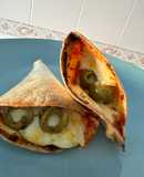 Pizza cone de wrap na air fryer