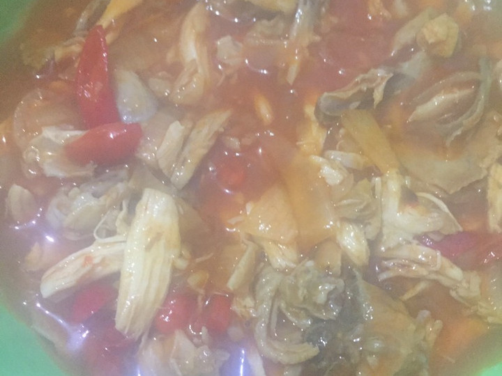 Langkah Mudah untuk Membuat Ayam suwir pedas manis yang Bikin Ngiler
