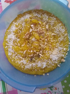 A picture of Suji ka Halwa..😋.