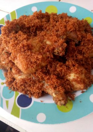 Foto resep Ayam goreng serundeng kelapa