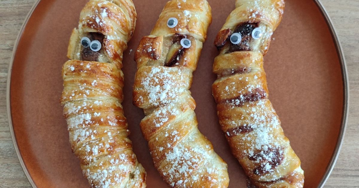 Bananes momies au chocolat