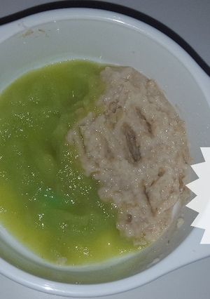 Foto resep Mpasi 6 bulan (Bubur oat + baby labu siam)