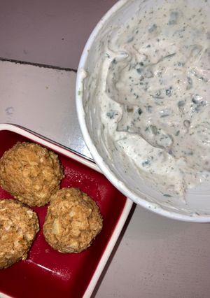 Une photo de Falafels au four et sauce maison🤩