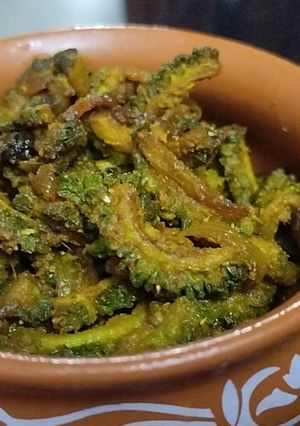 A picture of Weightloss Karela ki sabji.