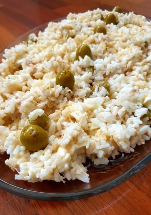 Una foto de Ensalada de arroz para el verano súper rápida