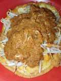 Pecel telur dadar
