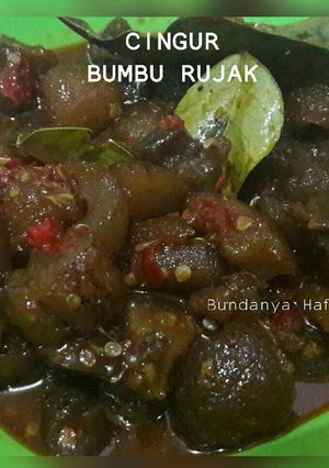 Foto resep Cingur sapi bumbu rujak