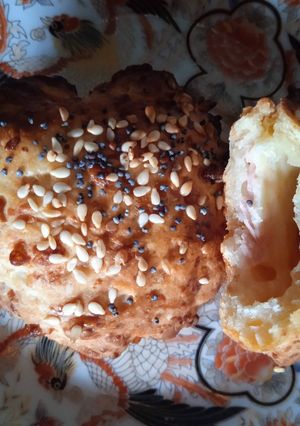 Une photo de Biscuits au fromage fourrés jambon-fromage