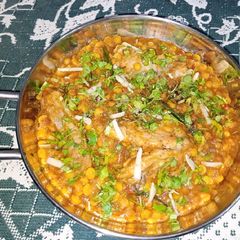 Bengal Gram Chicken Karahi A picture of Bengal Gram Chicken Karahi.