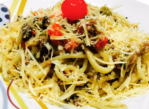 Una foto de Pastas con atún