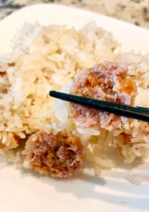 Hình của món Bánh Nếp Nhân Thịt.