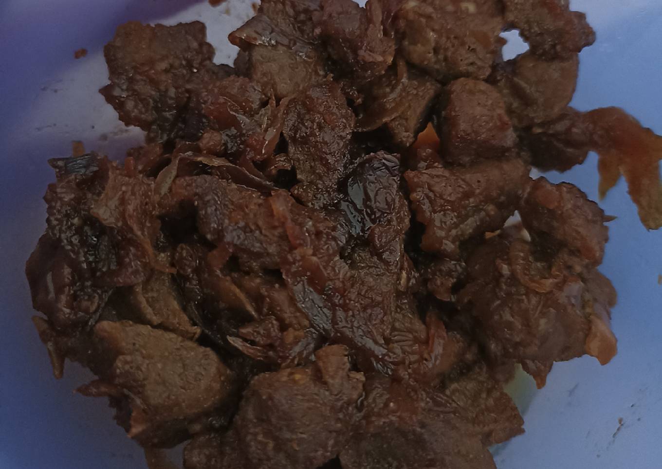 Sate sapi goreng