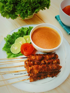 Foto resep Sate Jamur Saus Kacang