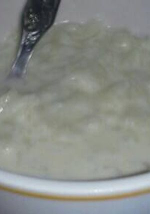 Una foto de Arroz con leche cremoso