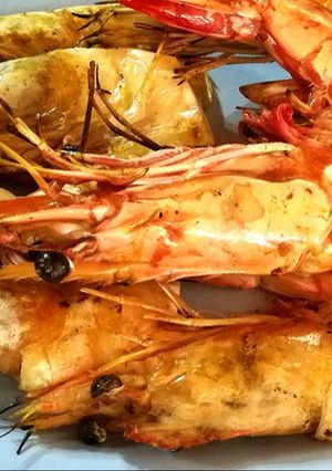 รูปของ กุ้งเผา กับสูตรน้ำจิ้มสามรส