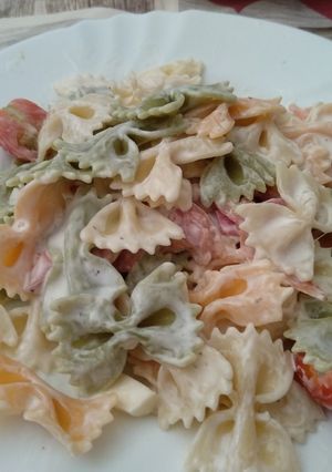 Una foto de Pasta improvisada