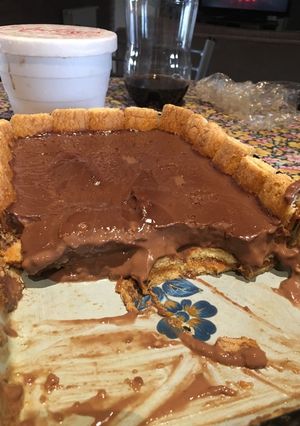 Una foto de Postre de chocolate