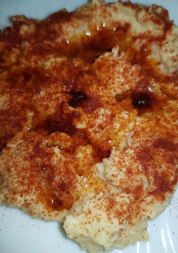 Una foto de Hummus de garbanzos