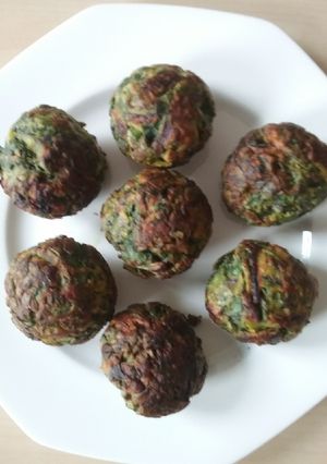 A picture of Palak Pakoda in Appe Pan.
