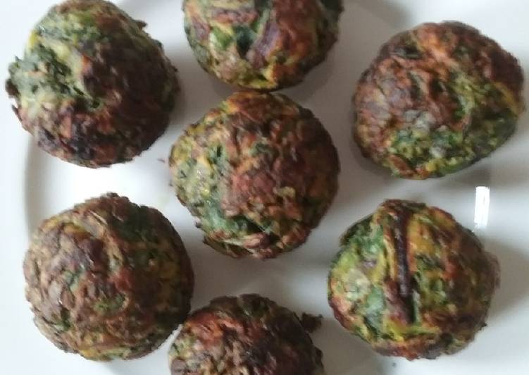 Palak Pakoda in Appe Pan