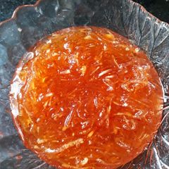 A picture of Raw Mango Marmalade/Jam, Indian name "Chunda" in Gujarati.