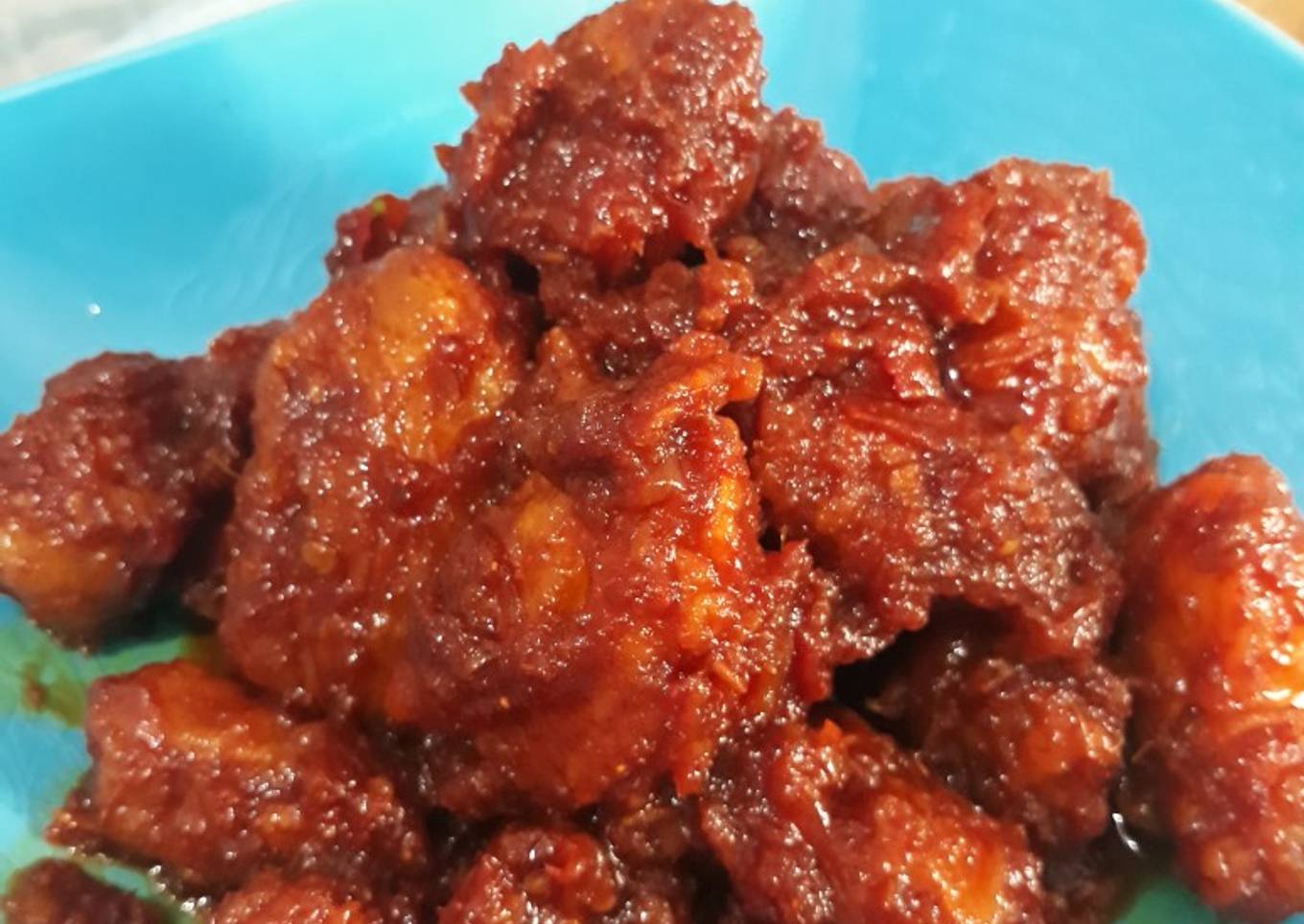 Tuna crispy balado pedas manis
