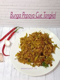 Foto resep Tumis Bunga Pepaya Cue Tongkol Khas Manado