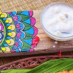 A picture of Kheera Gaintha pitha.