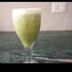 A picture of Pineapple mint mocktail.