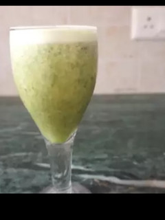 A picture of Pineapple mint mocktail.