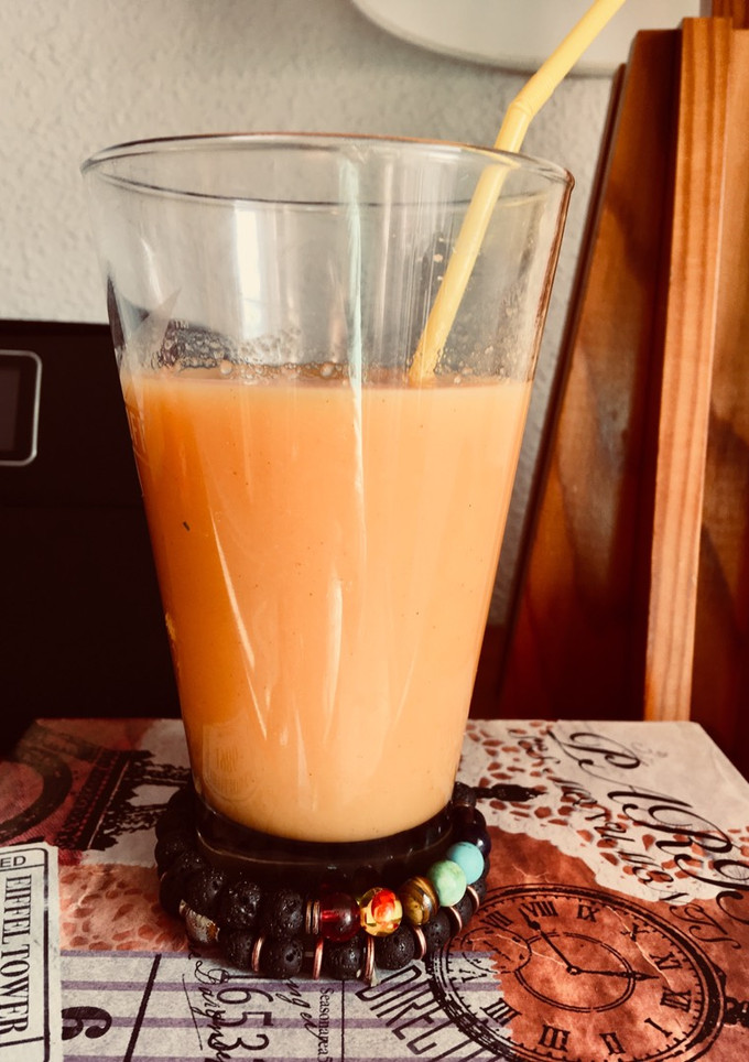 Una foto de Smoothie tropical energético