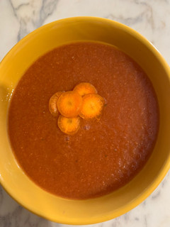 Una foto de Gazpacho de zanahoria